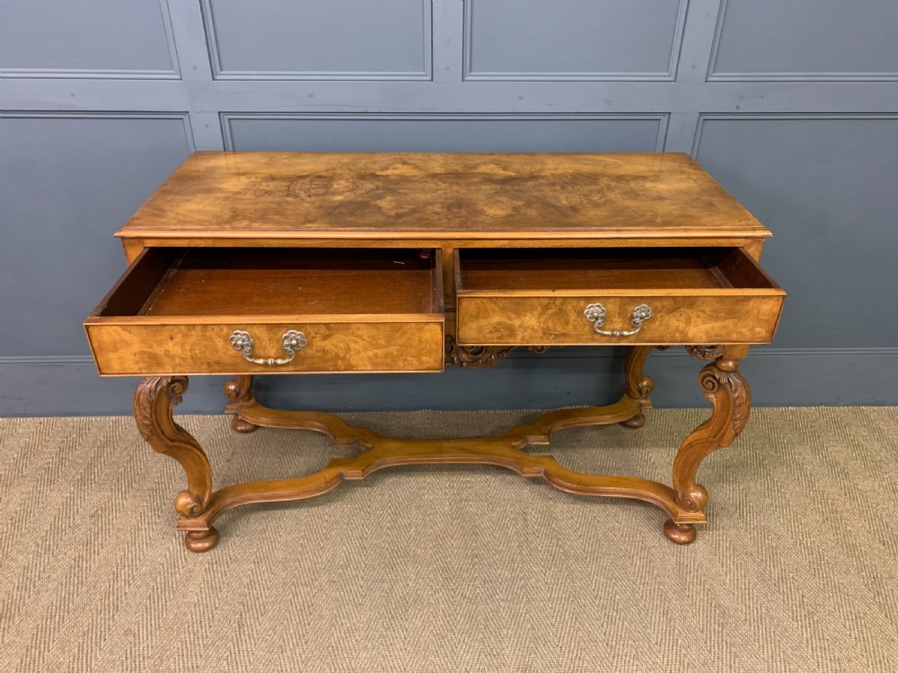 Burr Walnut Console Table View VII