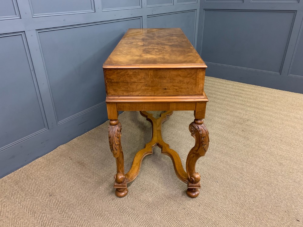 Burr Walnut Console Table View IX