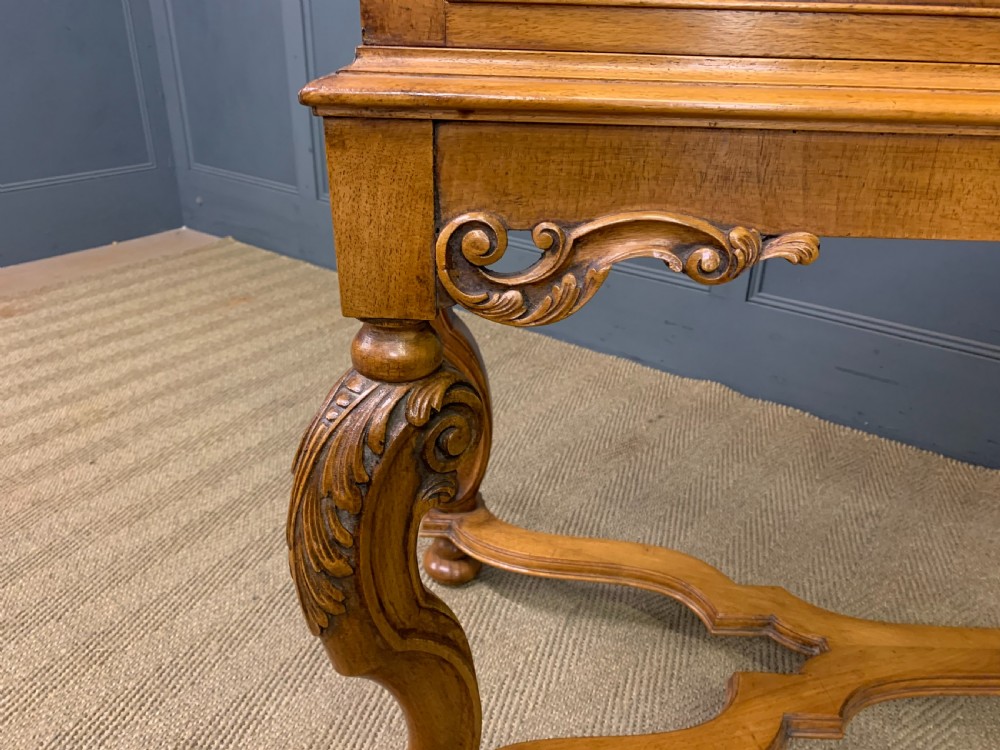 Burr Walnut Console Table View XII