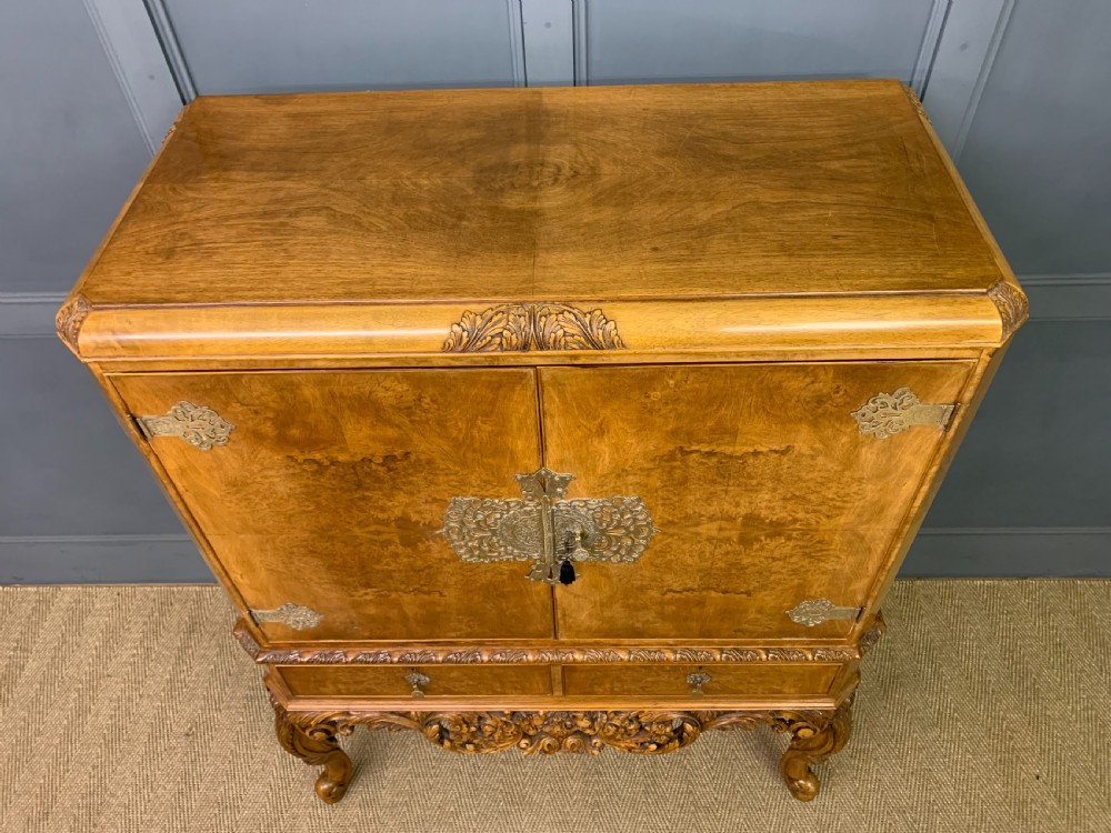 Burr Walnut Cocktail Cabinet View VIII