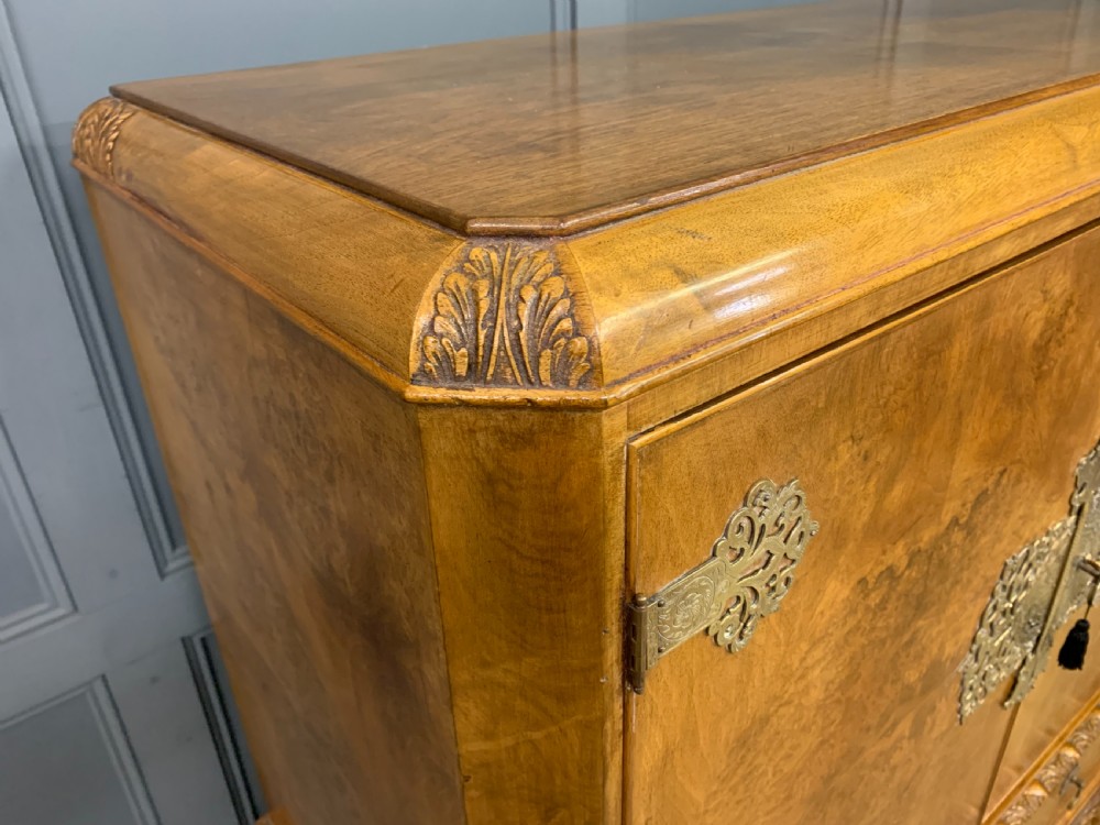 Burr Walnut Cocktail Cabinet View IX