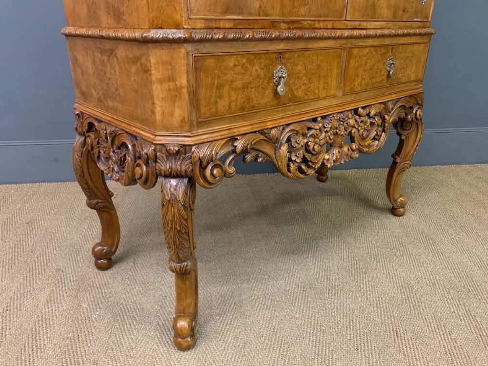 Burr Walnut Cocktail Cabinet View XVIII