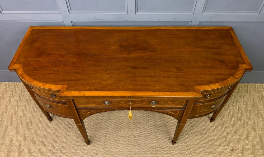 Georgian Inlaid Mahogany Sideboard View IV