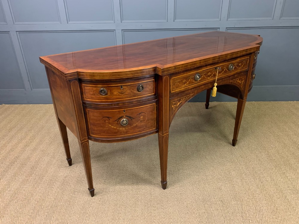 Georgian Inlaid Mahogany Sideboard View XII