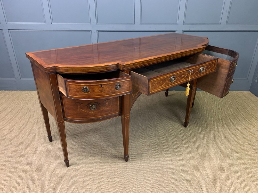 Georgian Inlaid Mahogany Sideboard View XIV