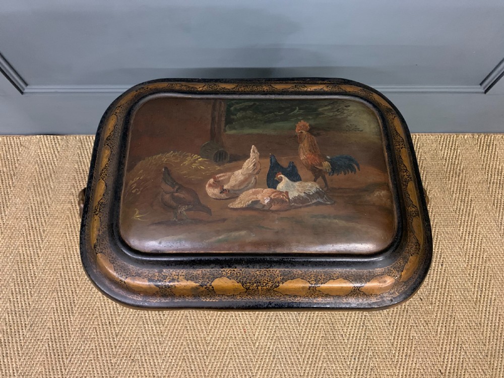 Victorian Toleware Log Bin View III