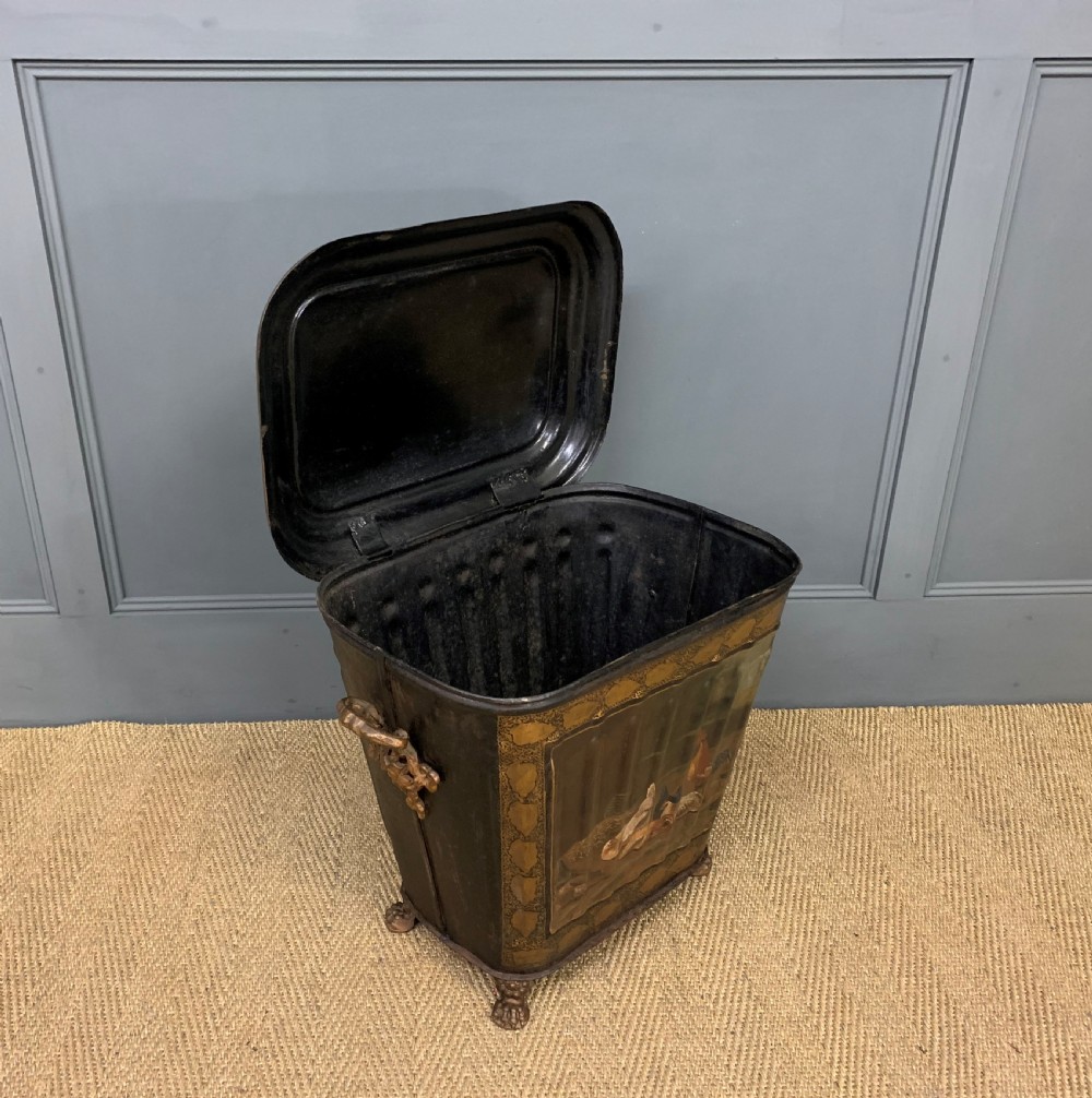 Victorian Toleware Log Bin View V