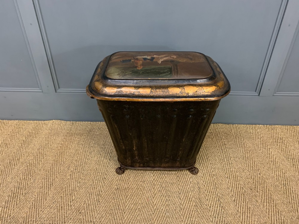 Victorian Toleware Log Bin View XI
