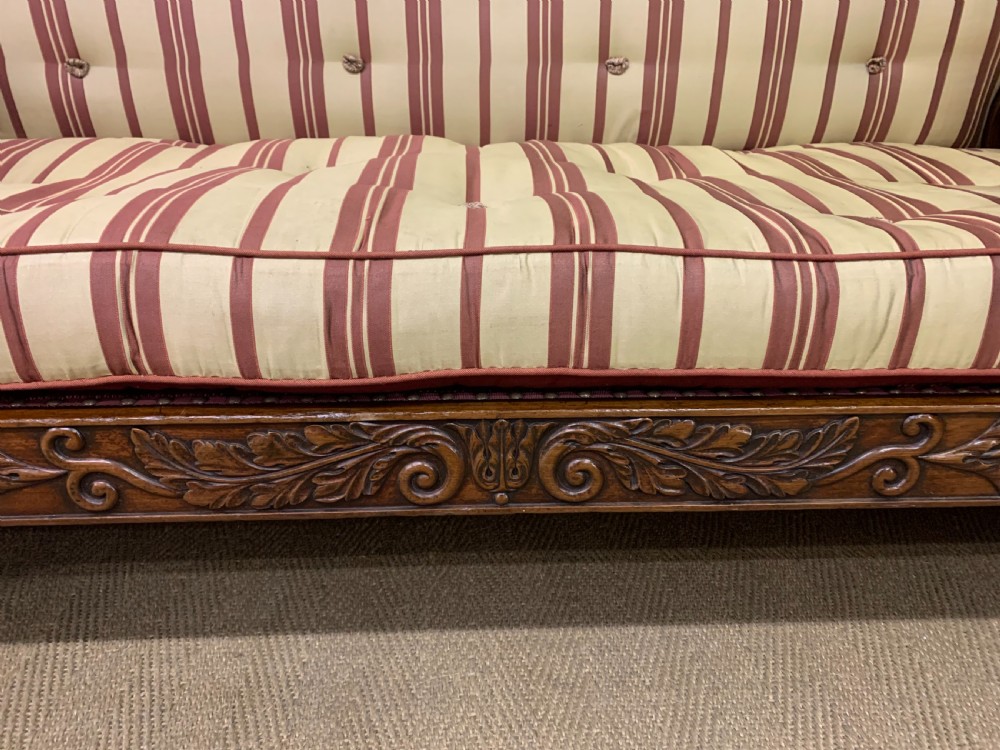 Regency Period Mahogany Scroll End Settee View XIV