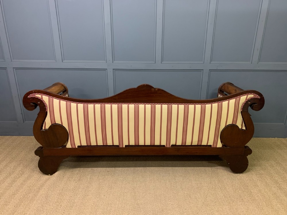Regency Period Mahogany Scroll End Settee View XVIII