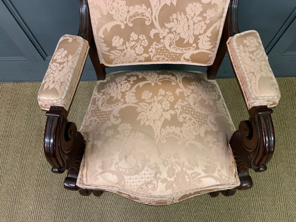 Pair of 19th Century French Mahogany Armchairs View VIII