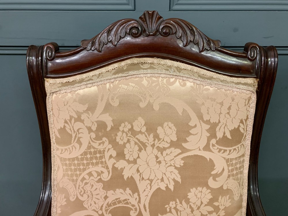 Pair of 19th Century French Mahogany Armchairs View IX