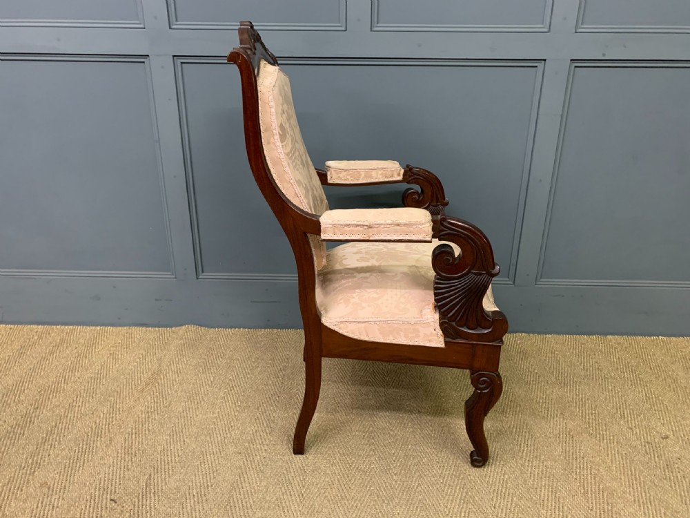 Pair of 19th Century French Mahogany Armchairs View XIII
