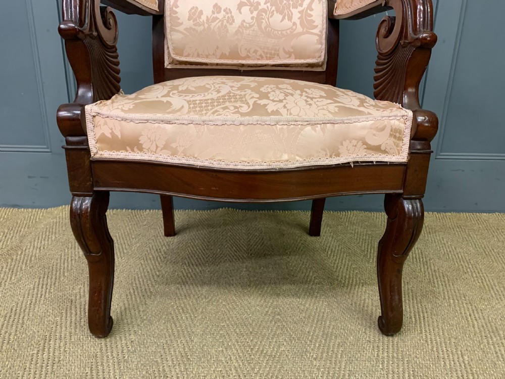 Pair of 19th Century French Mahogany Armchairs View XVII