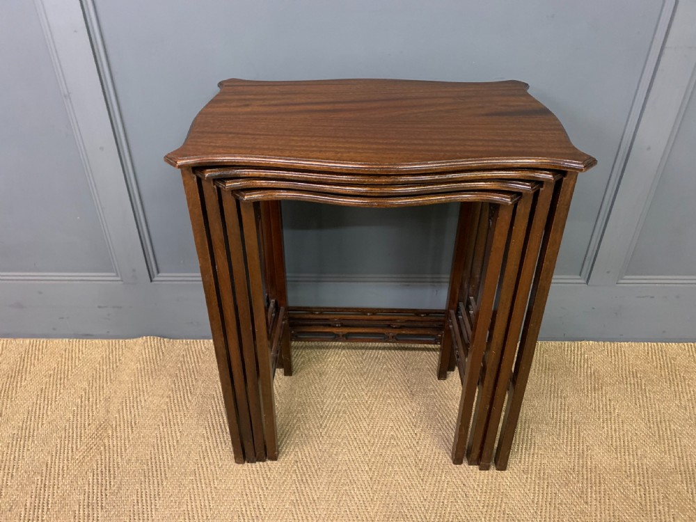 Edwardian Nest of 4 Mahogany Tables View II