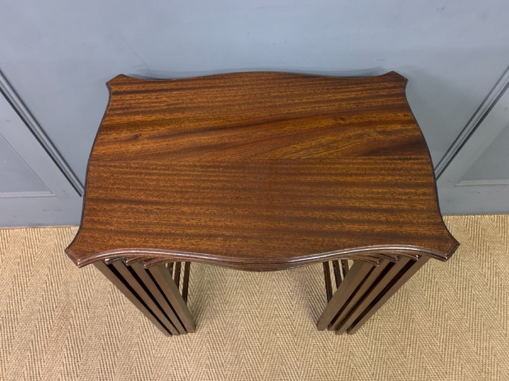 Edwardian Nest of 4 Mahogany Tables View III