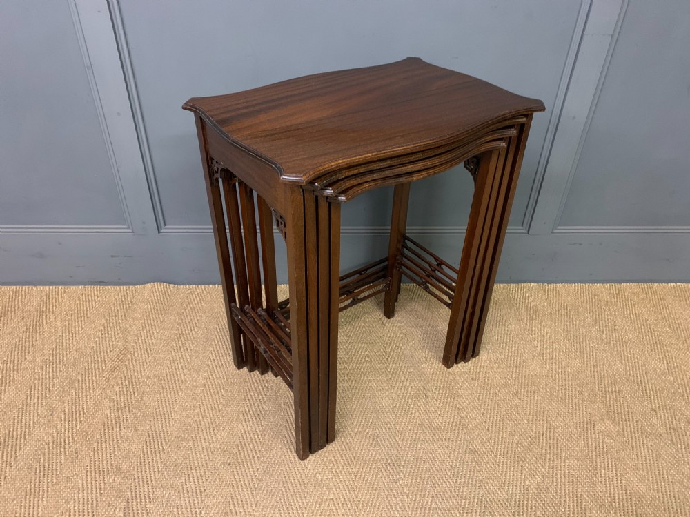 Edwardian Nest of 4 Mahogany Tables View IV