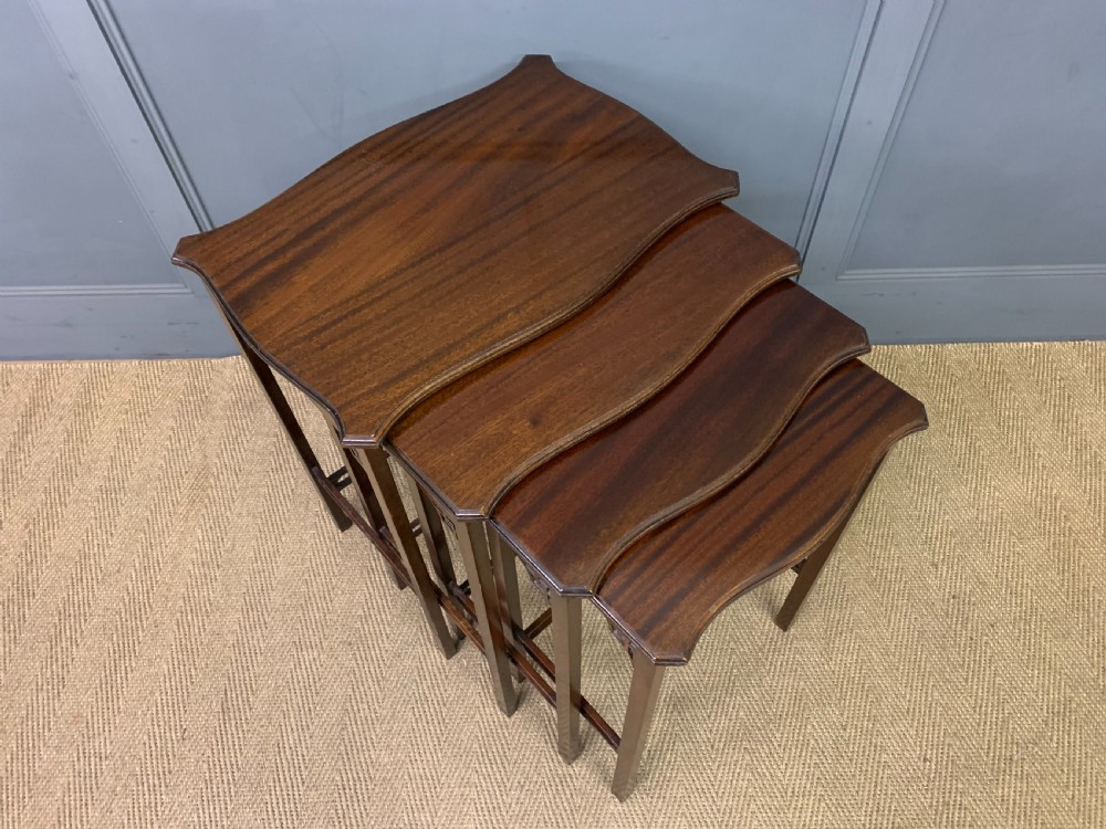 Edwardian Nest of 4 Mahogany Tables View V