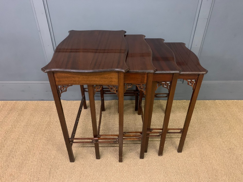 Edwardian Nest of 4 Mahogany Tables View VI