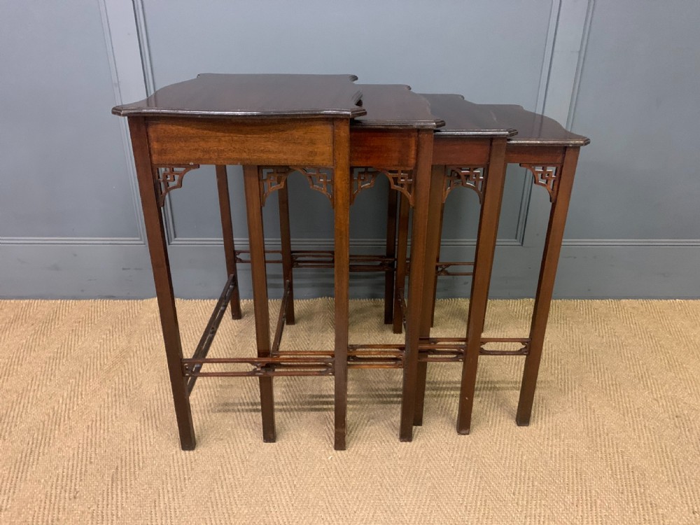 Edwardian Nest of 4 Mahogany Tables View VII