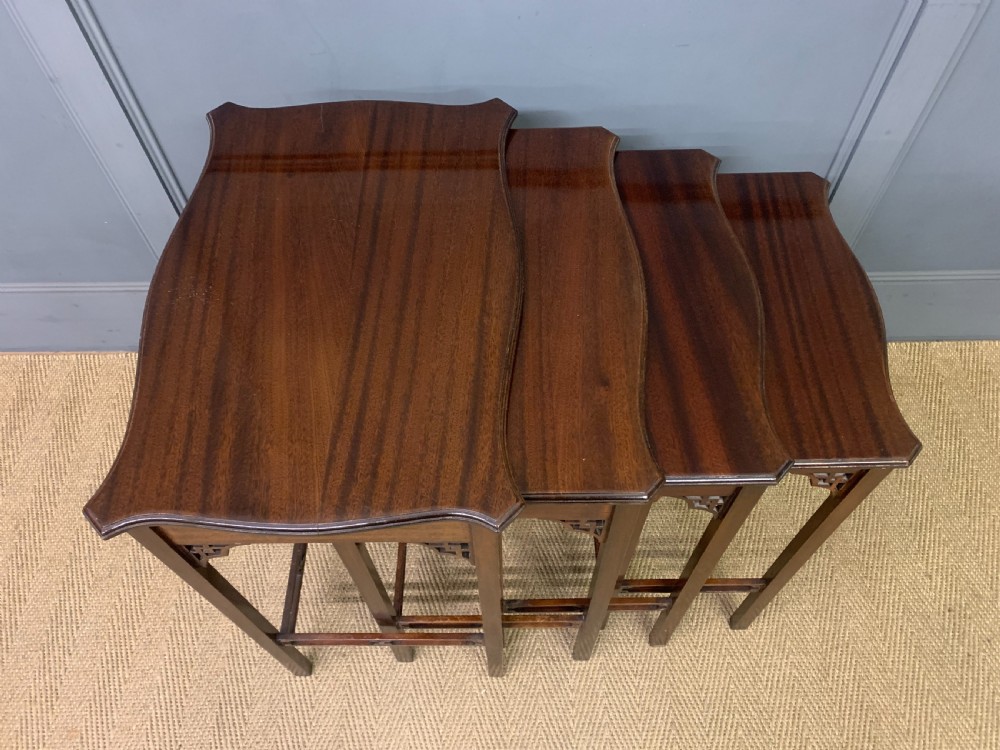 Edwardian Nest of 4 Mahogany Tables View VIII