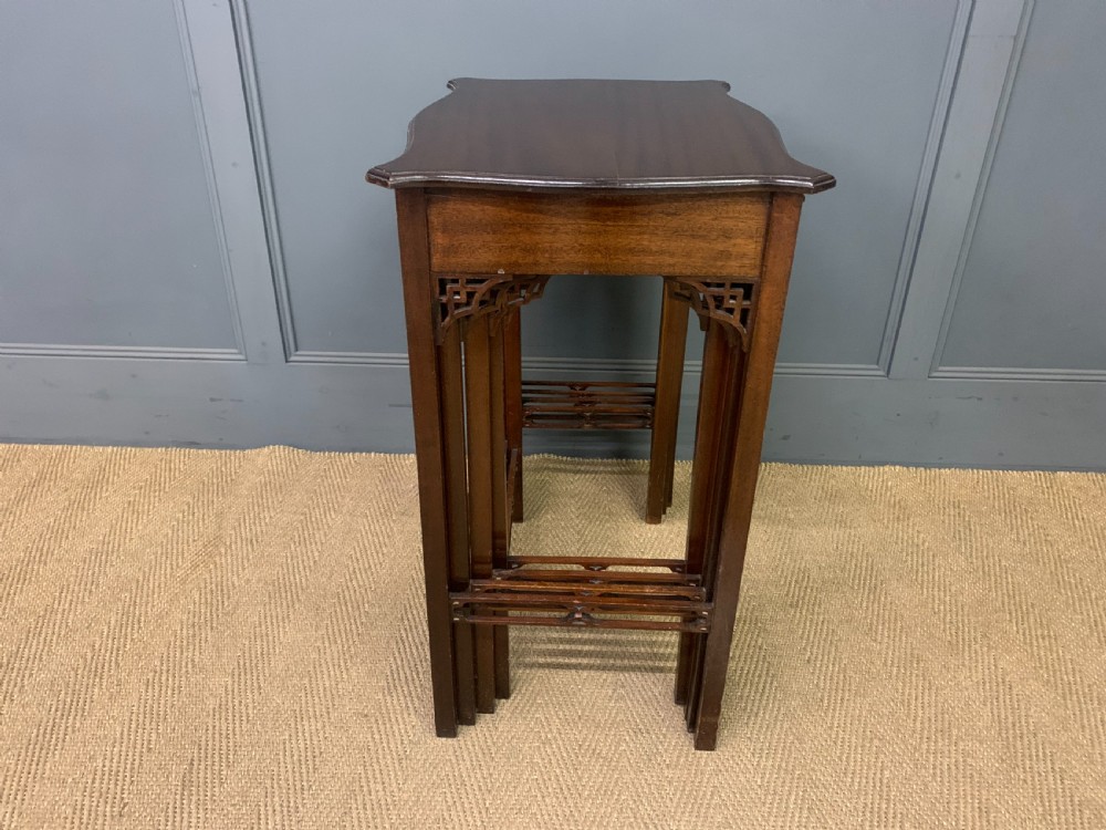Edwardian Nest of 4 Mahogany Tables View IX