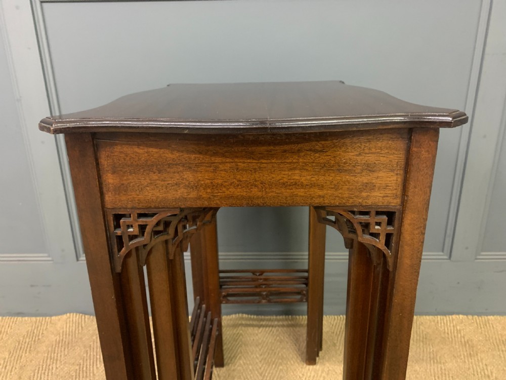 Edwardian Nest of 4 Mahogany Tables View X