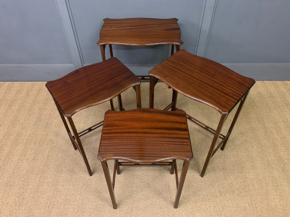 Edwardian Nest of 4 Mahogany Tables View XIII