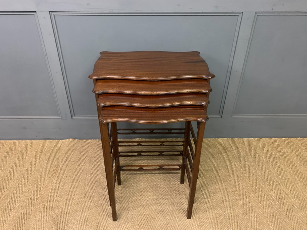 Edwardian Nest of 4 Mahogany Tables View XVI