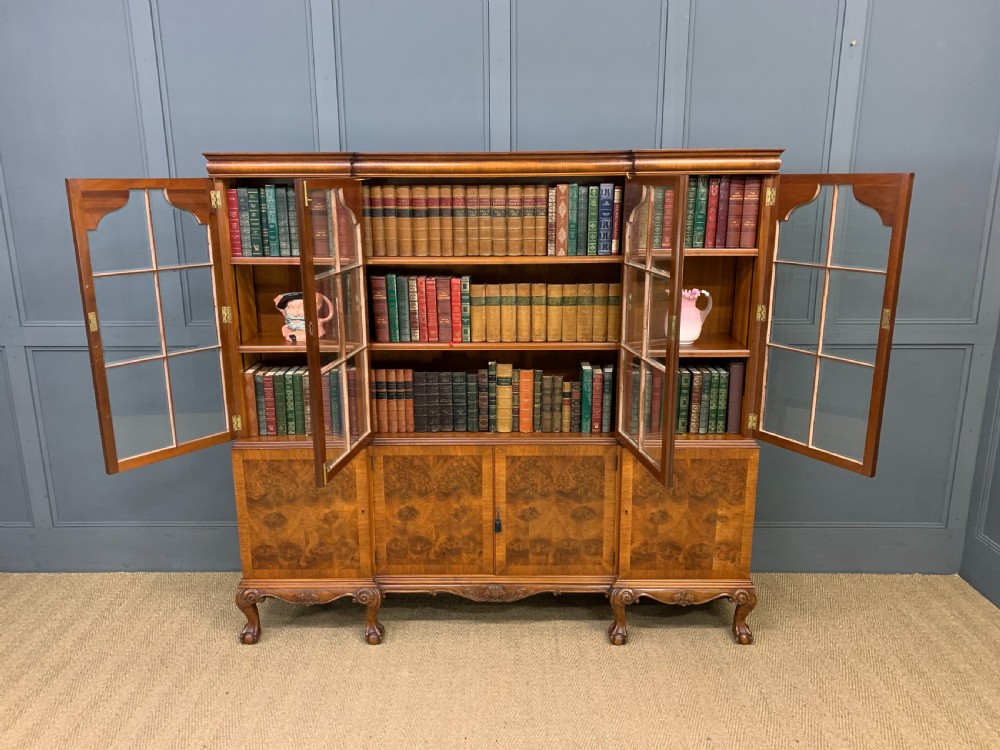 Shapland and Petter Burr Walnut Bookcase View IV