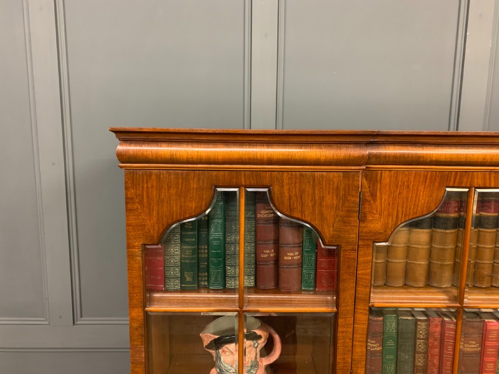 Shapland and Petter Burr Walnut Bookcase View V