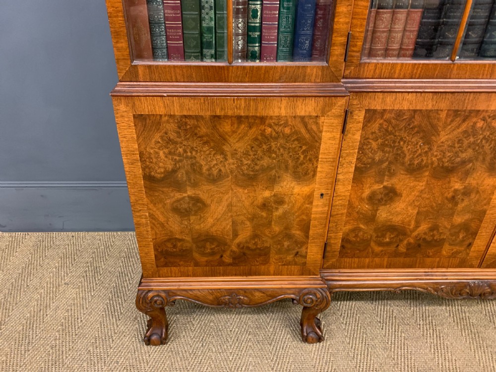 Shapland and Petter Burr Walnut Bookcase View VI