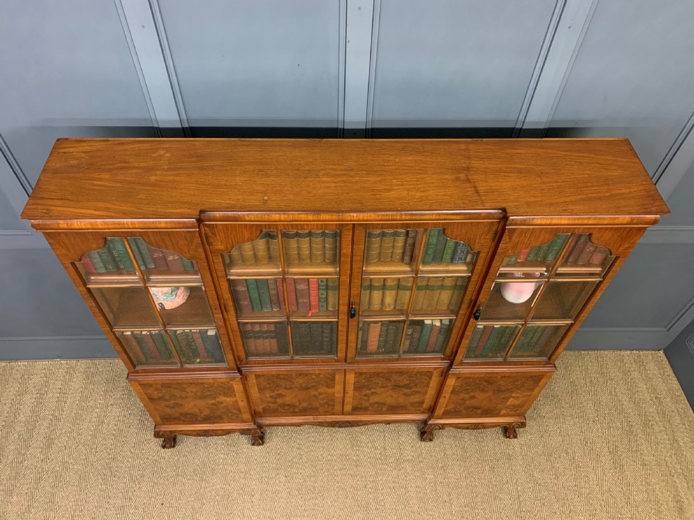 Shapland and Petter Burr Walnut Bookcase View IX