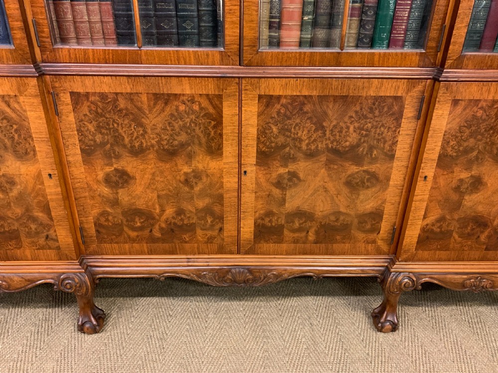 Shapland and Petter Burr Walnut Bookcase View XI