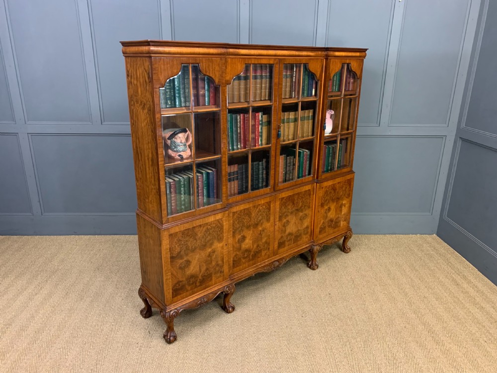 Shapland and Petter Burr Walnut Bookcase View XII