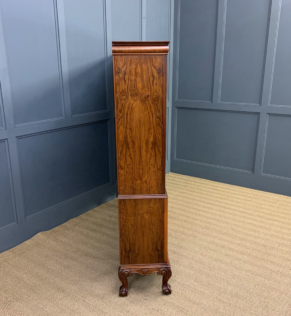 Shapland and Petter Burr Walnut Bookcase View XIII
