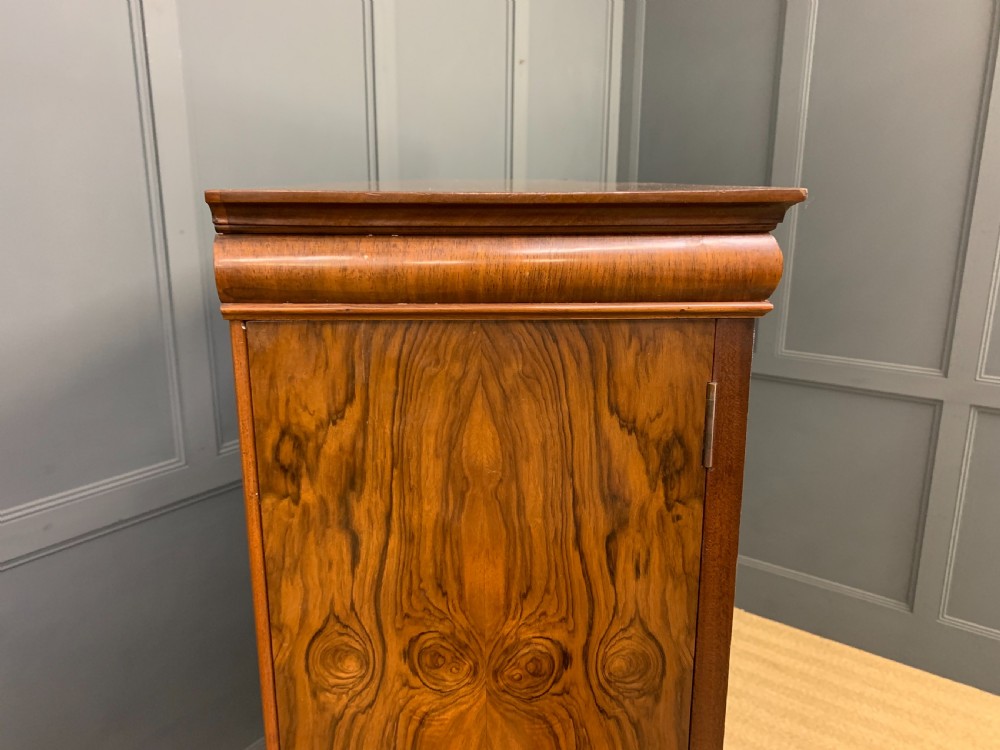 Shapland and Petter Burr Walnut Bookcase View XIV