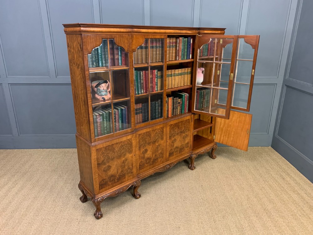 Shapland and Petter Burr Walnut Bookcase View XVII