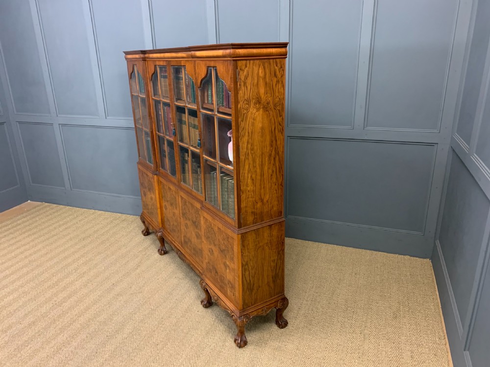 Shapland and Petter Burr Walnut Bookcase View XIX