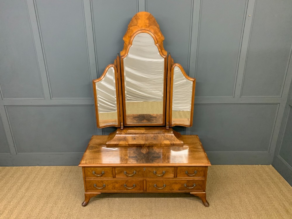 Maurice Adams Burr Walnut Dressing Table View II