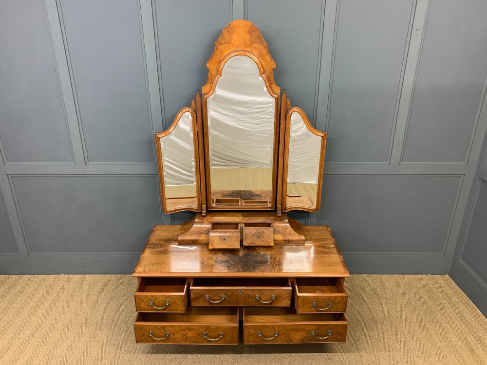 Maurice Adams Burr Walnut Dressing Table View VI