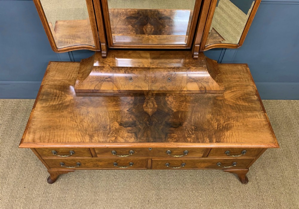Maurice Adams Burr Walnut Dressing Table View VIII