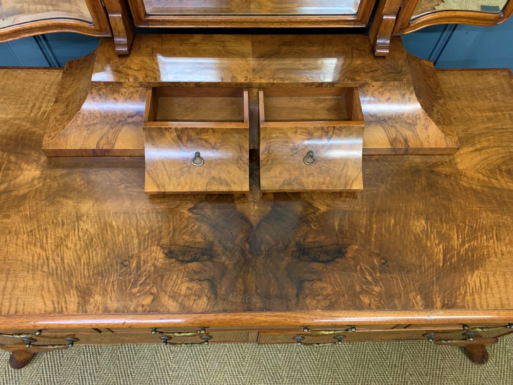 Maurice Adams Burr Walnut Dressing Table View XII