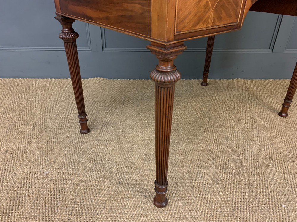 Maple & Co. Inlaid Mahogany Tambour Cylinder Desk View XVI