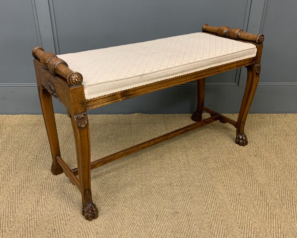 19th Century Rosewood Window Bench