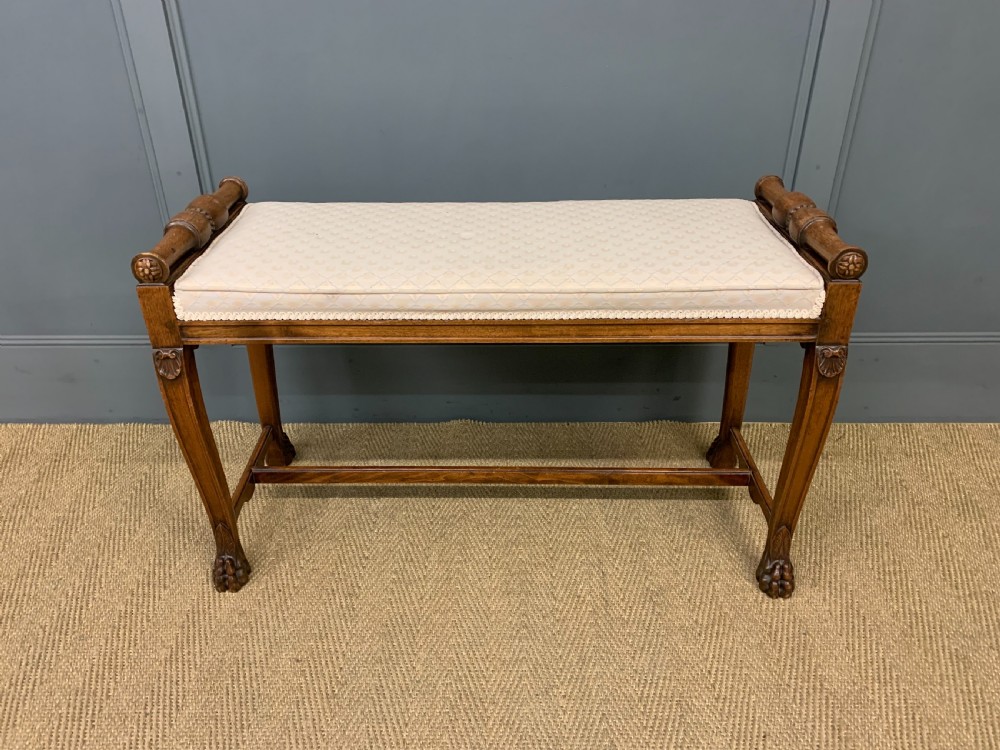 19th Century Rosewood Window Bench View II