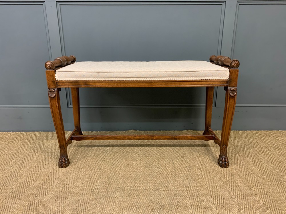 19th Century Rosewood Window Bench View III