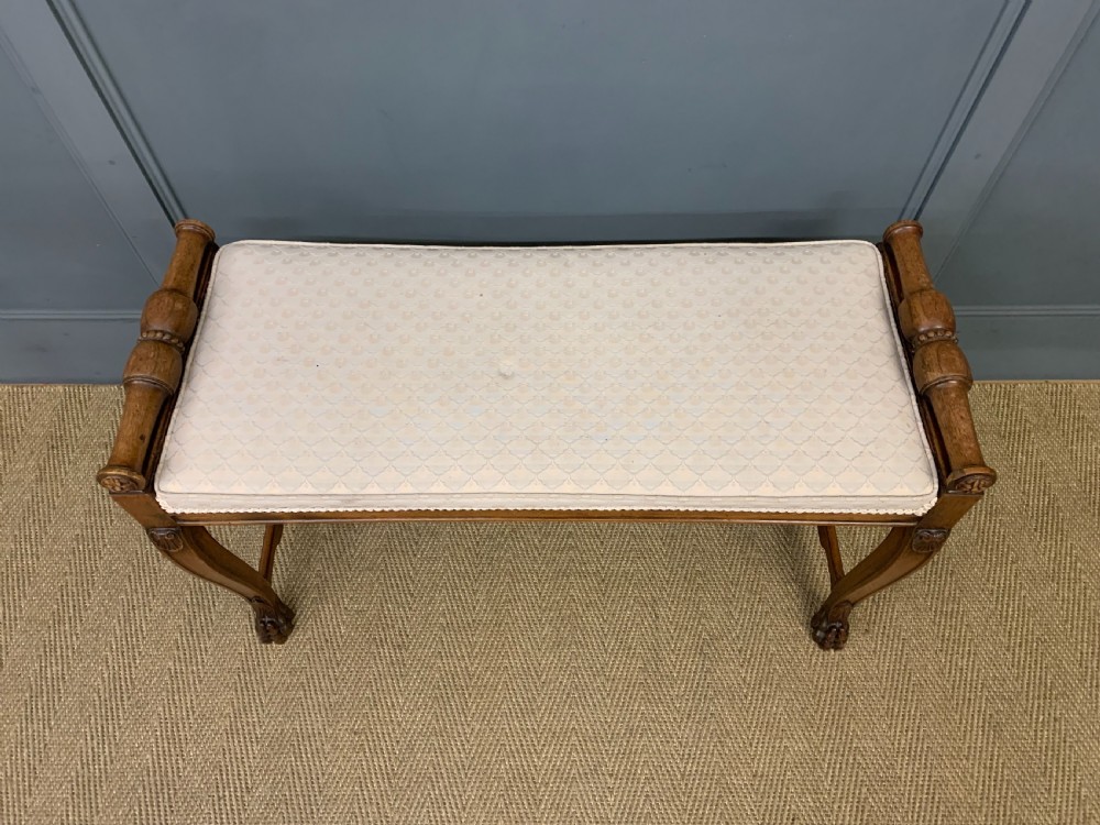 19th Century Rosewood Window Bench View IV