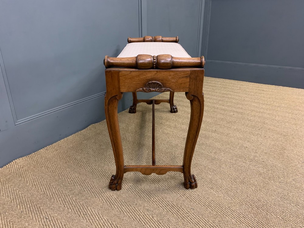 19th Century Rosewood Window Bench View VII