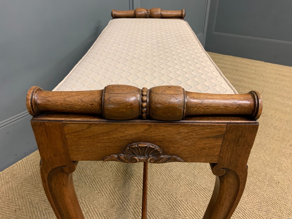 19th Century Rosewood Window Bench View VIII